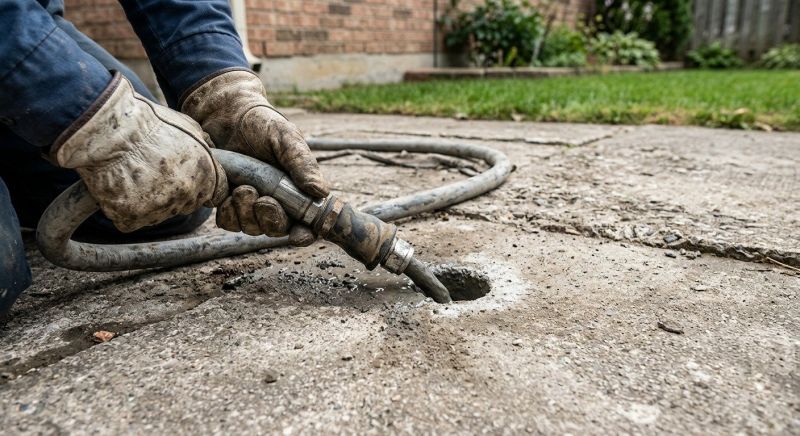 Concrete Patio Raising in San Antonio, TX
