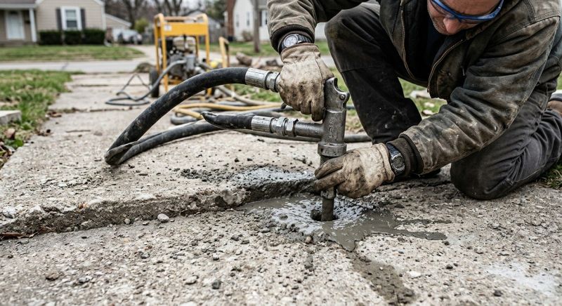 Concrete Settlement Repair in Columbus, OH